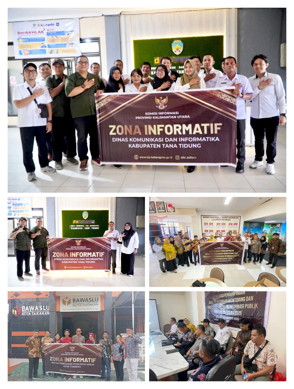 Komisi Informasi Kalimantan Utara Lakukan Pendampingan Monev di Empat Daerah