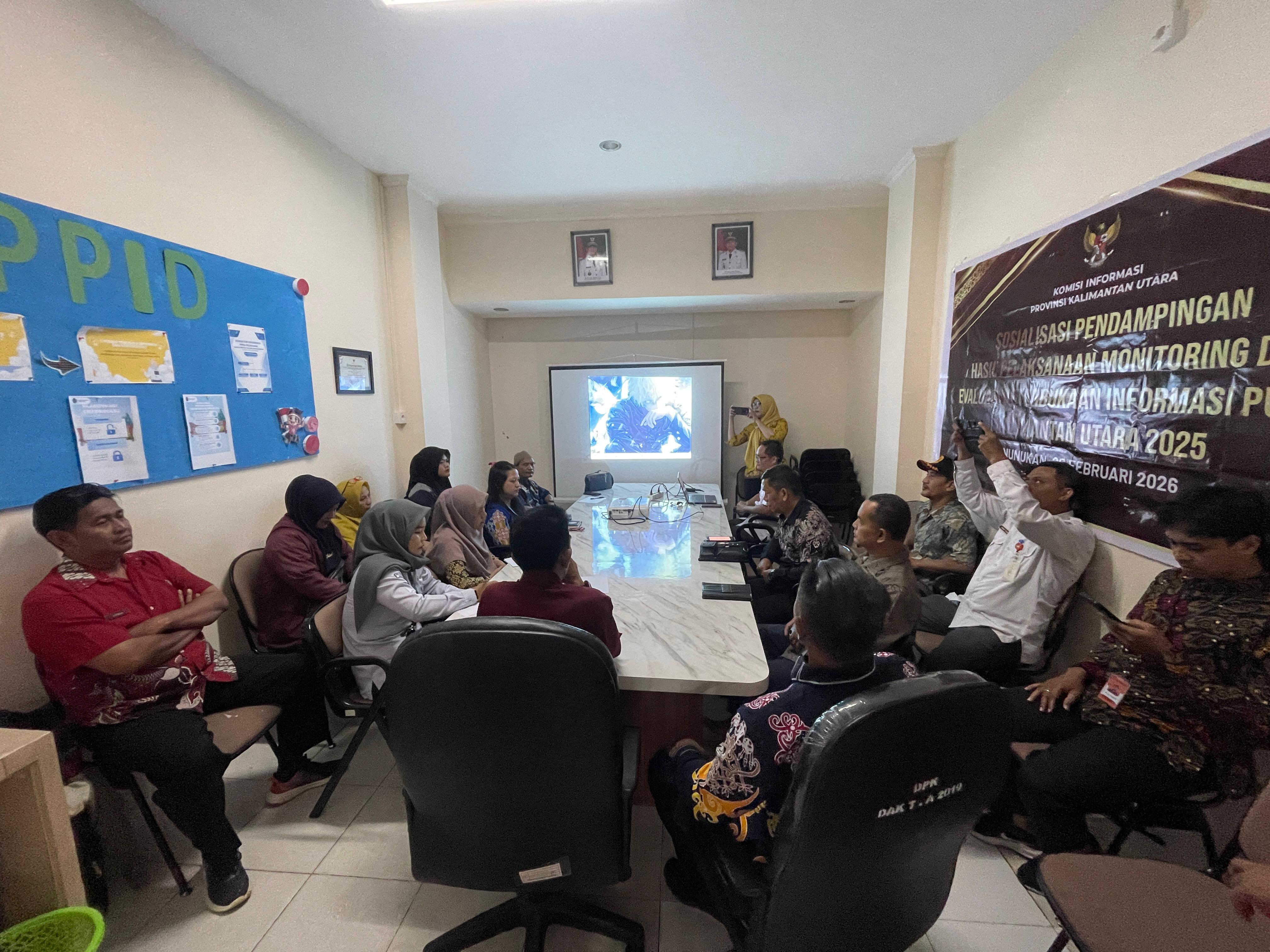 Lebih 50 Persen Badan Publik tak Ikut Monev 2025, KI Kaltara Lapor Kepala Daerah